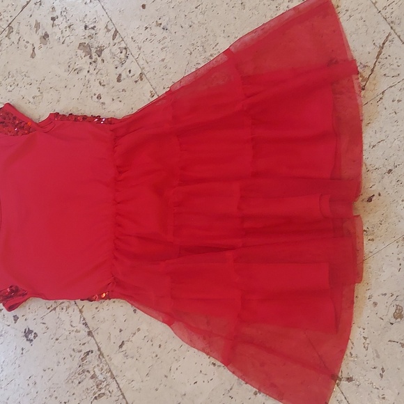 Wonder Nation Holiday Red Girls Dress Size 6/6X - Picture 7 of 7